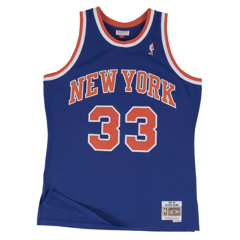 BAJU BASKET MITCHELL N NESS Patrick Ewing New York Knicks Road 1991-92 Swingman Jersey