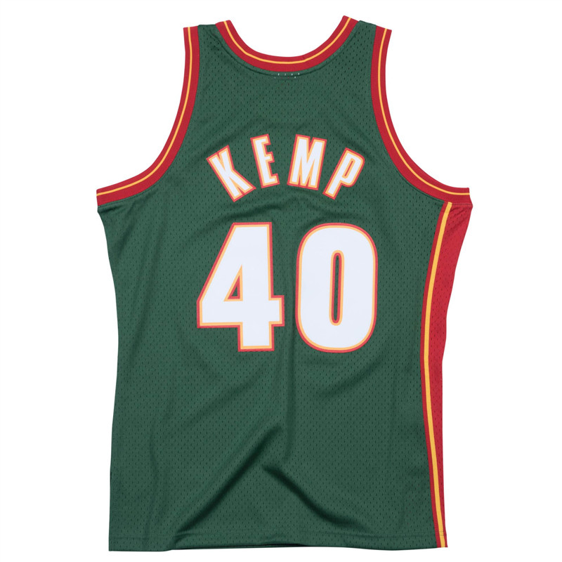 BAJU BASKET MITCHELL N NESS Shawn Kemp Seattle SuperSonics Road 1995-96 Swingman Jersey