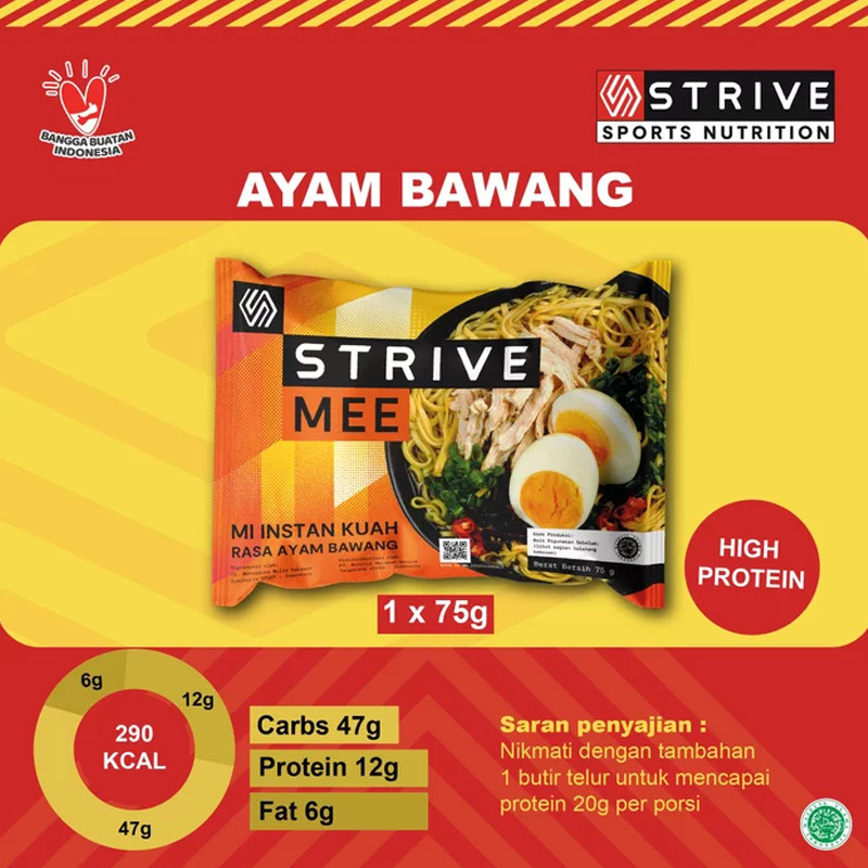 SUPLEMEN LARI STRIVE MEE - MIE KUAH RASA AYAM BAWANG (75GR)