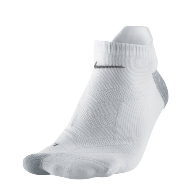 Kaos Kaki Lari Nike Elite Running Cushion No-show Socks White
