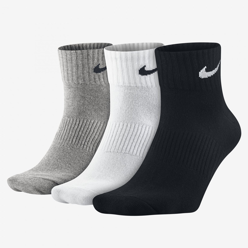 KAOS KAKI TRAINING NIKE 3PK Performance Lightweight Quarter Socks