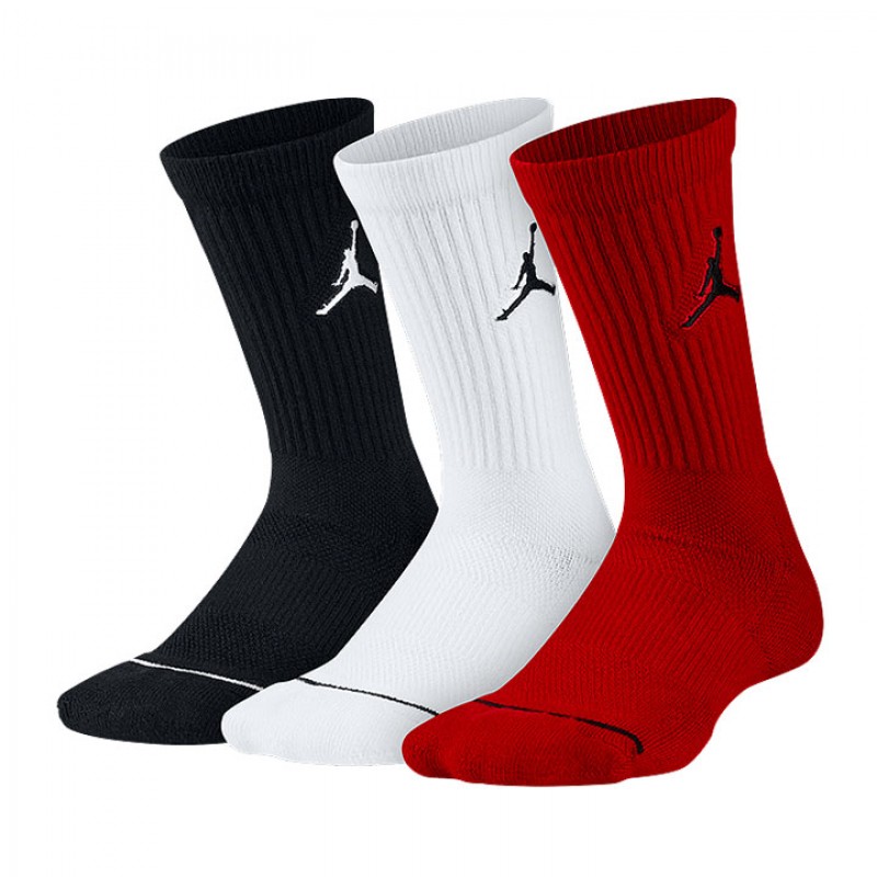 KAOS KAKI BASKET AIR JORDAN Dri-Fit Jumpman 3PK Crew Socks