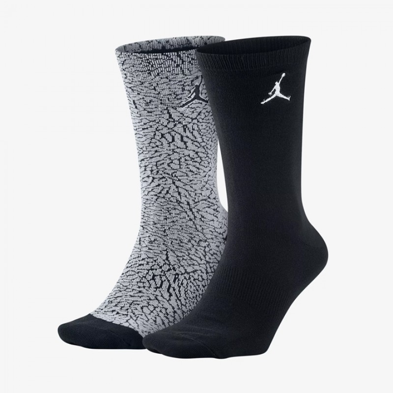 KAOS KAKI BASKET AIR JORDAN Elephant Print 2PK Crew Socks