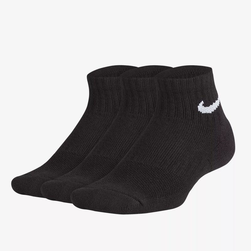 KAOS KAKI SNEAKERS NIKE 3PK Performance Cushioned Quarter Kids Socks