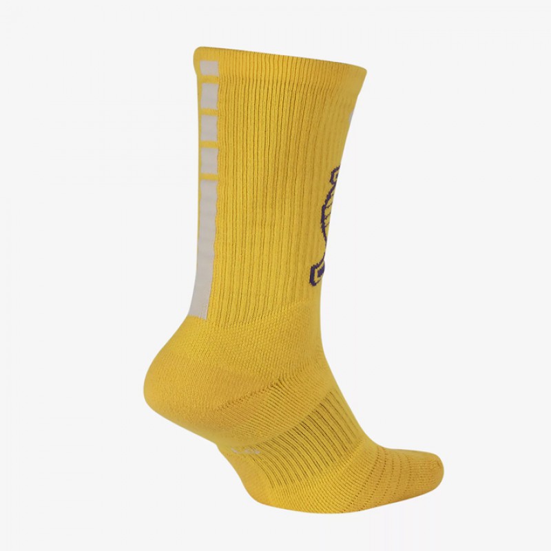KAOS KAKI BASKET NIKE Los Angeles Lakers Elite Crew Socks
