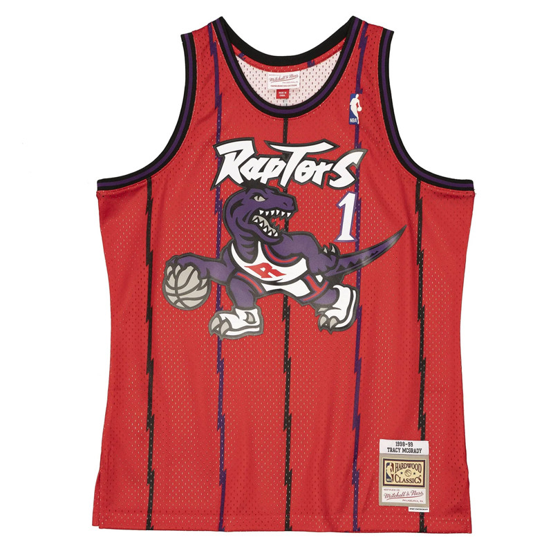 BAJU BASKET MITCHELL N NESS TRACY MCGRADY TORONTO RAPTORS 1998-99 SWINGMAN JERSEY