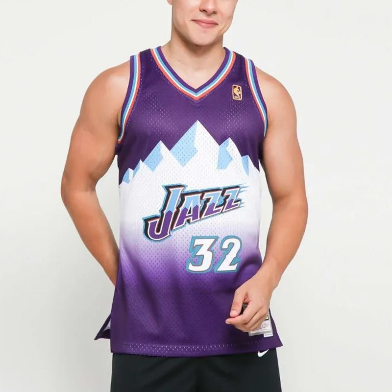 BAJU BASKET MITCHELL N NESS Karl Malone Utah Jazz 1996-97 Swingman Jersey