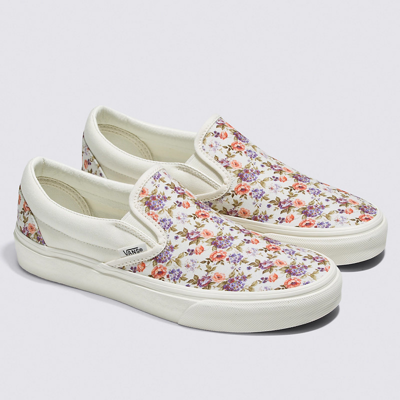 SEPATU SNEAKERS VANS Wmns CLASSIC SLIP-ON VINTAGE FLORAL