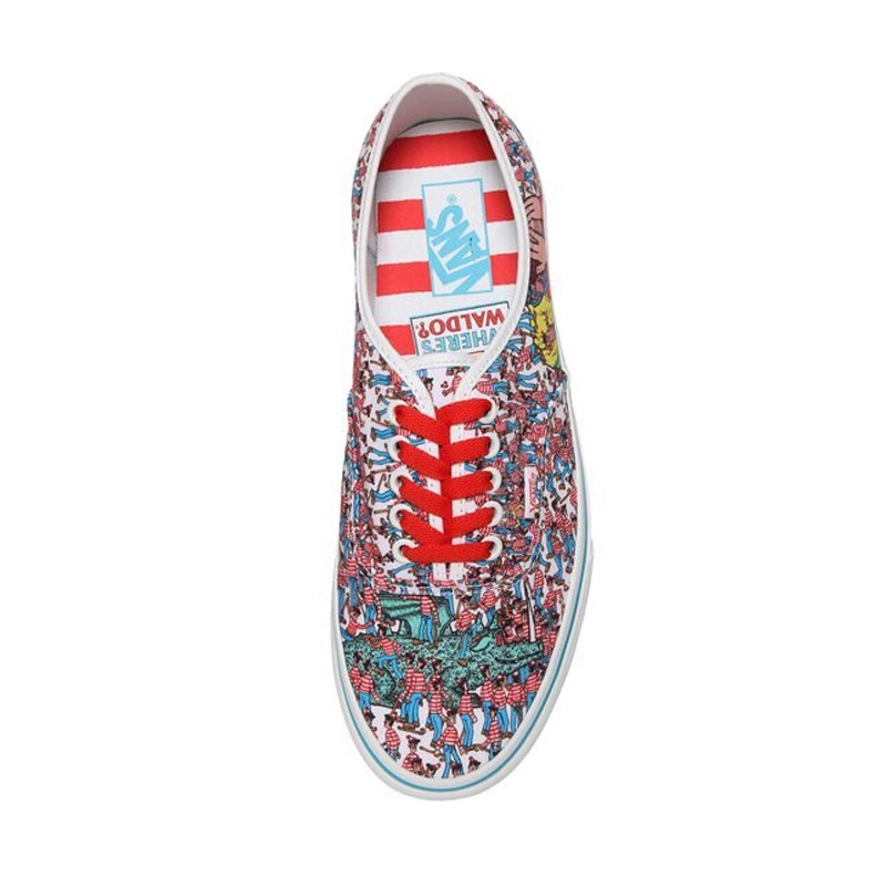SEPATU SNEAKERS VANS UA Authentic x Where's Waldo?