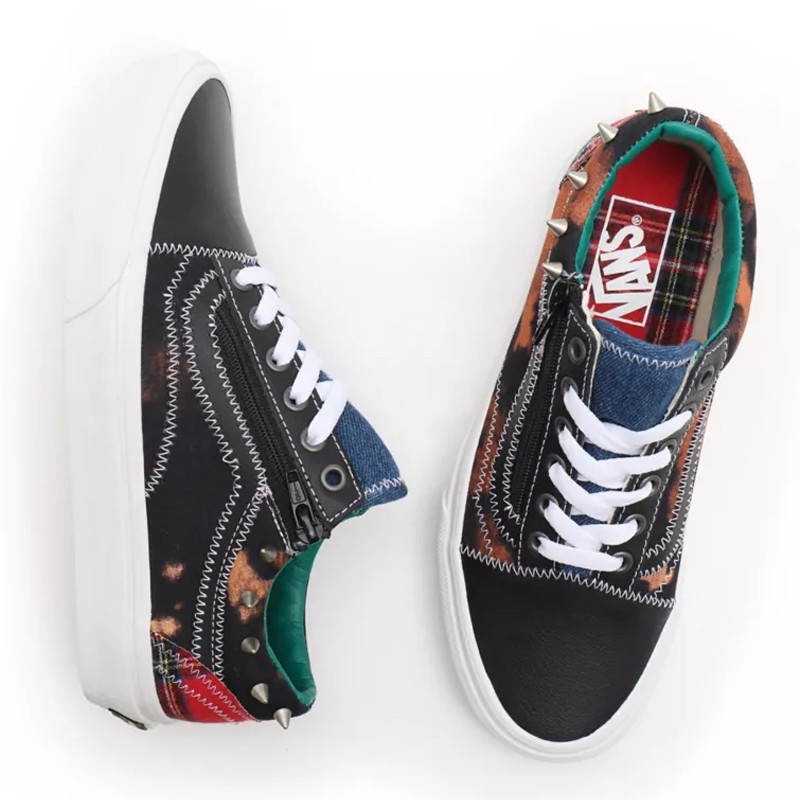 SEPATU SNEAKERS VANS TARTAN DAZE OLD SKOOL ZIP