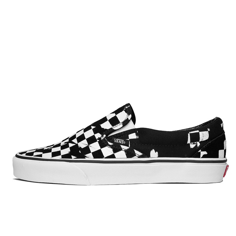 SEPATU SNEAKERS VANS Classic Overprint Check Slip On