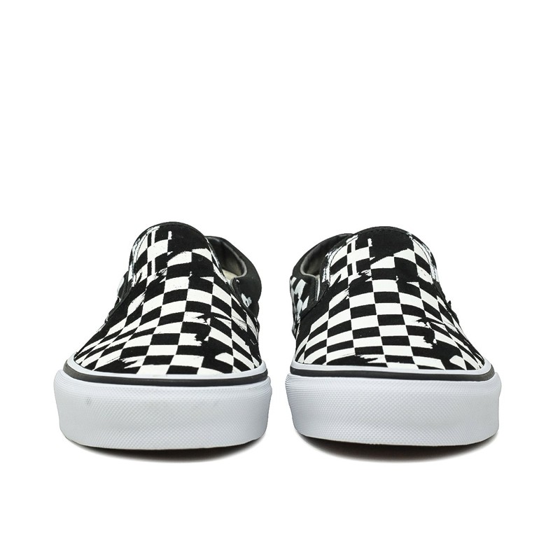 SEPATU SNEAKERS VANS Classic Overprint Check Slip On