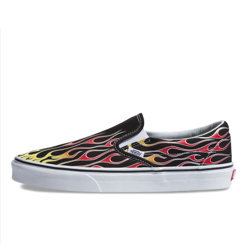 Vans Classic Slip Black Flame Vans Slip On Sepatu Sneakers Vans