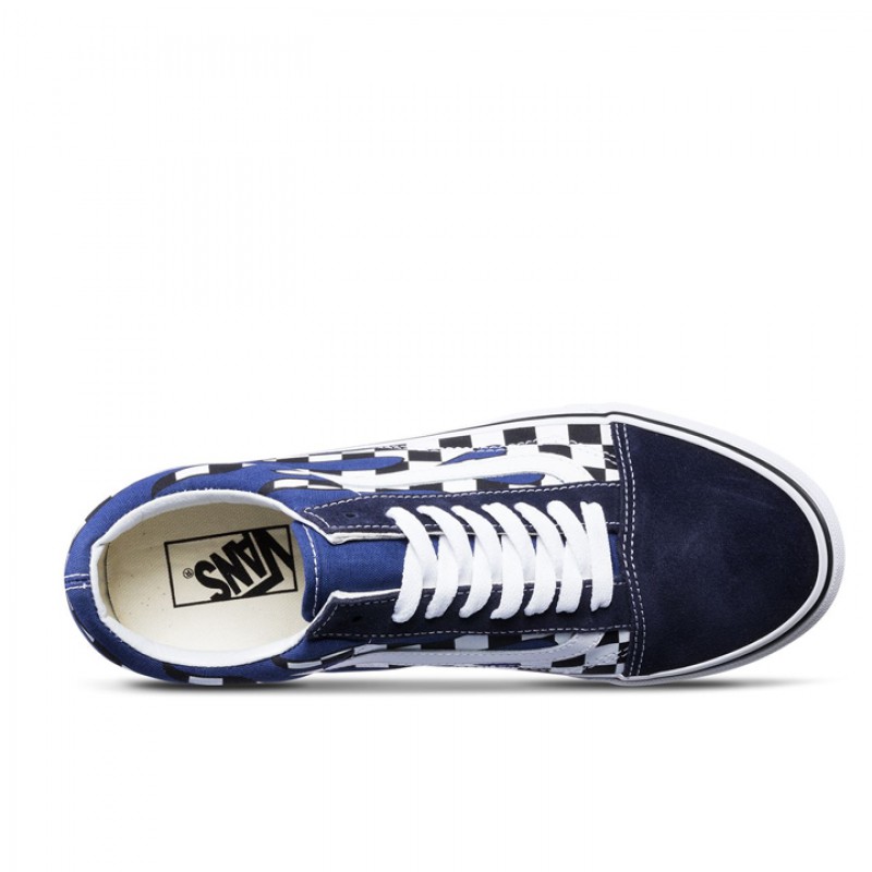 SEPATU SNEAKERS VANS Old Skool Checker Flame