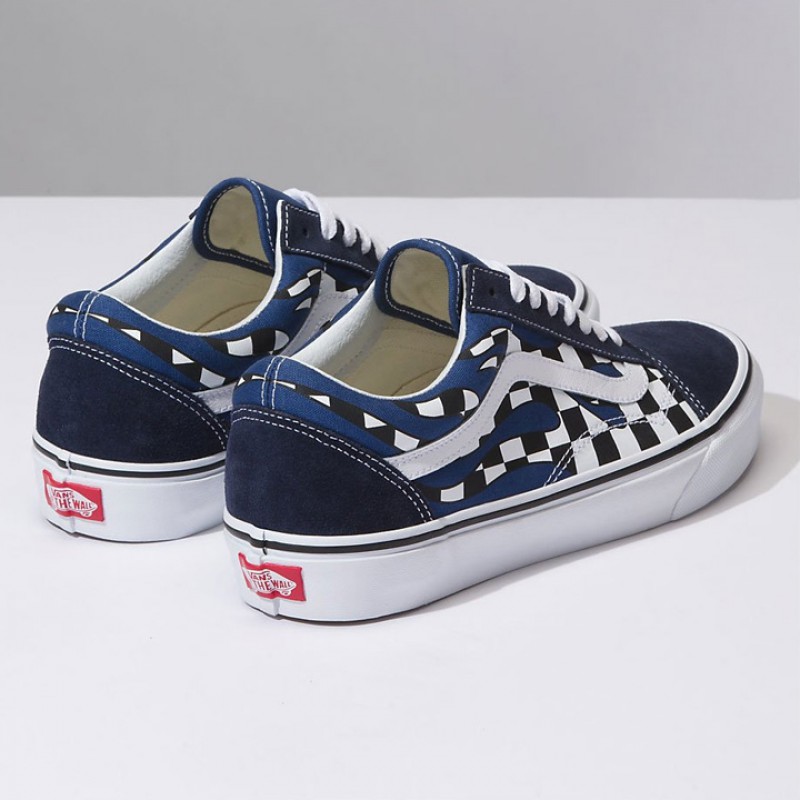 SEPATU SNEAKERS VANS Old Skool Checker Flame