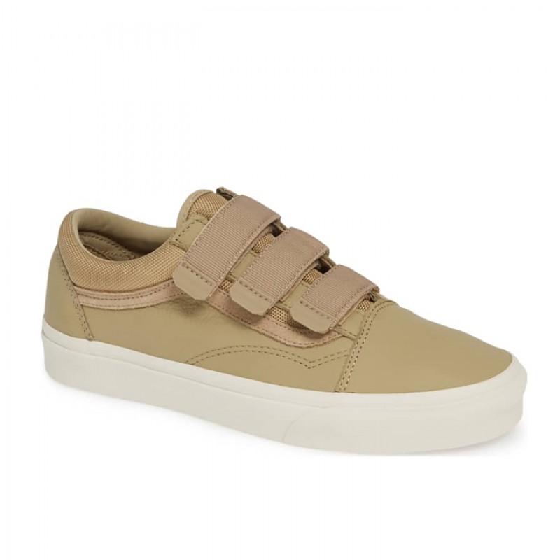 SEPATU SNEAKERS VANS Old Skool V Leather
