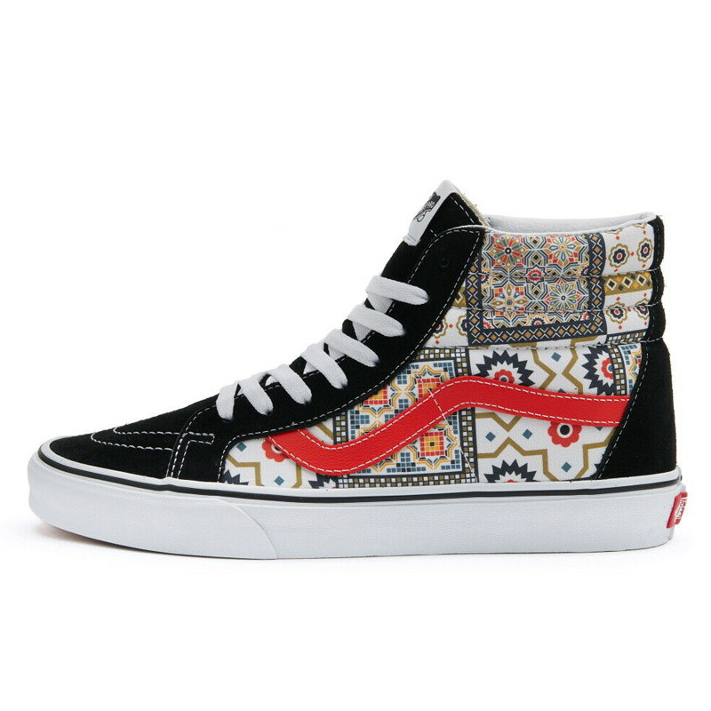SEPATU SKATE VANS Moroccan Tile Check SK8-Hi Reissue