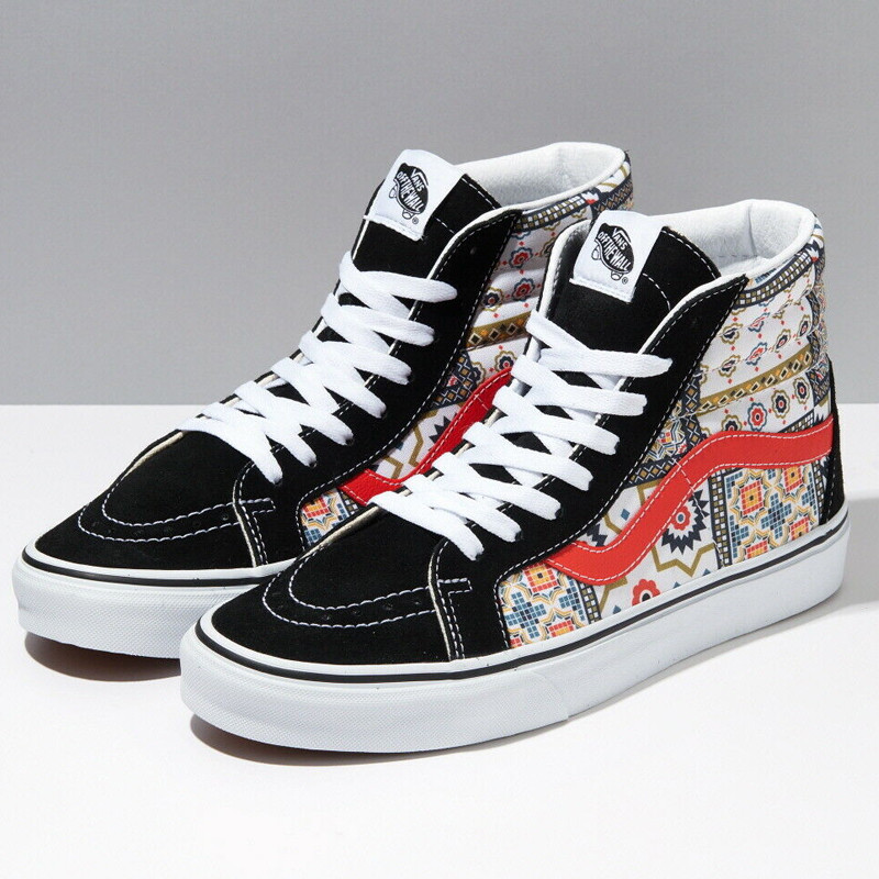 SEPATU SKATE VANS Moroccan Tile Check SK8-Hi Reissue