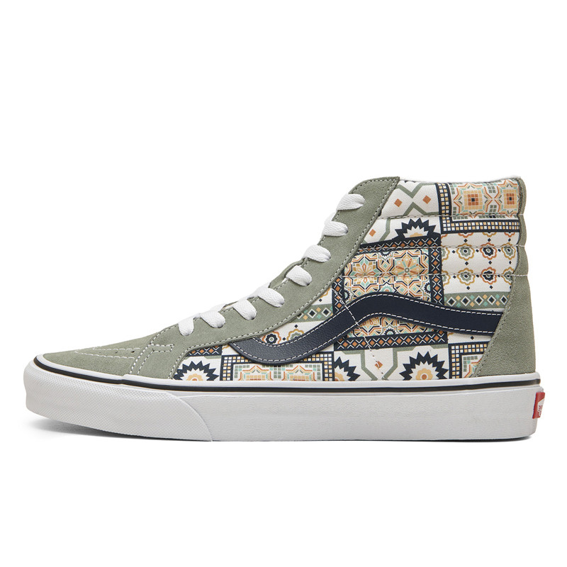 SEPATU SNEAKERS VANS Moroccan Tile Check SK8-Hi Reissue