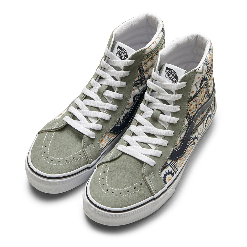 SEPATU SNEAKERS VANS Moroccan Tile Check SK8-Hi Reissue