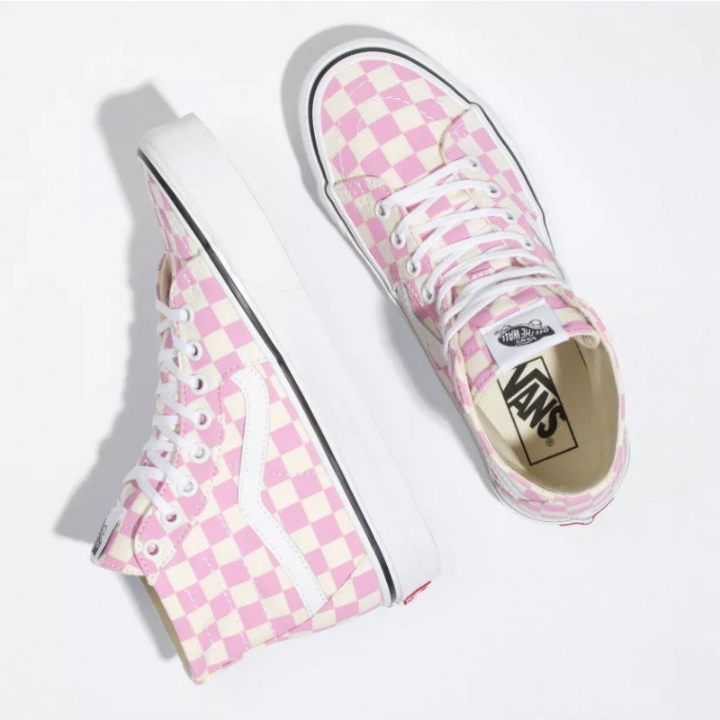 SEPATU SNEAKERS VANS Checkerboard Sk8-Hi Tapered