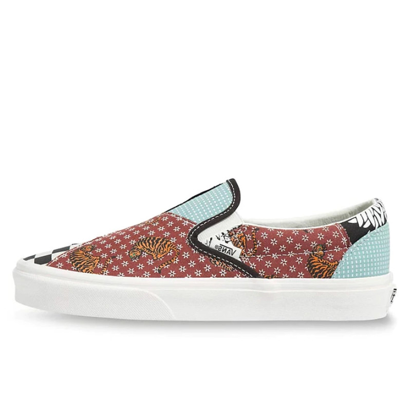 SEPATU SNEAKERS VANS TIGER PATCHWORK CLASSIC SLIP-ON