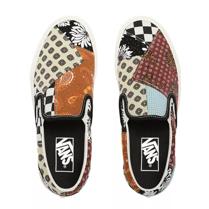 SEPATU SNEAKERS VANS TIGER PATCHWORK CLASSIC SLIP-ON