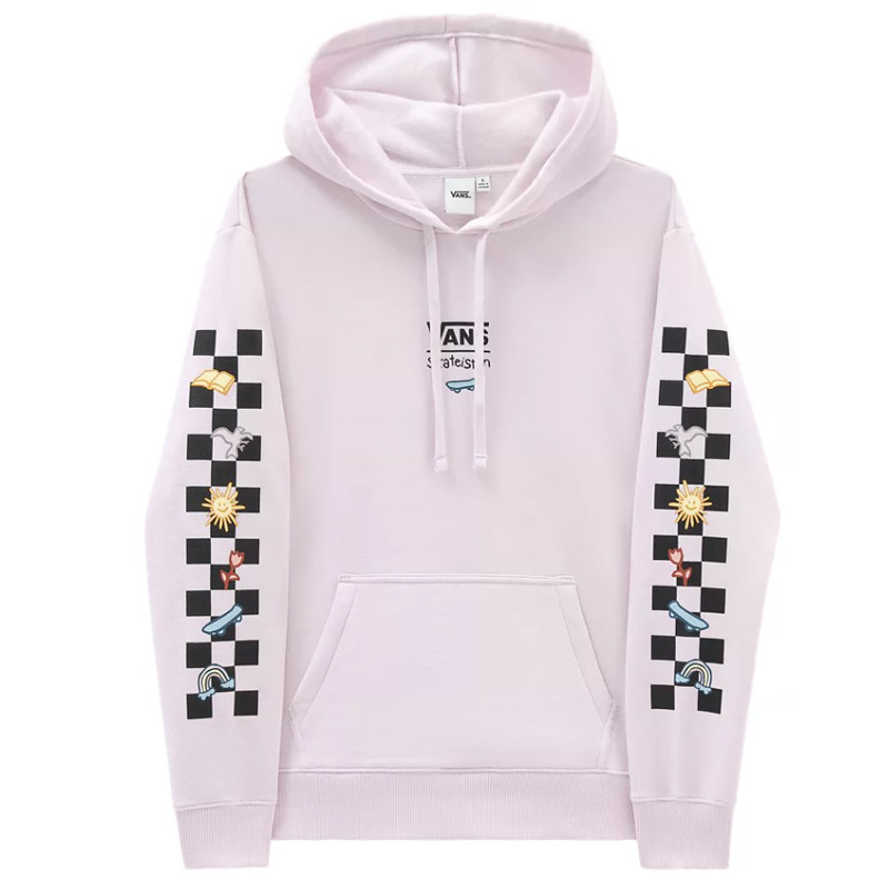 Baju Sneakers Vans X Skateistan Boyfriend Hoodie Lilac