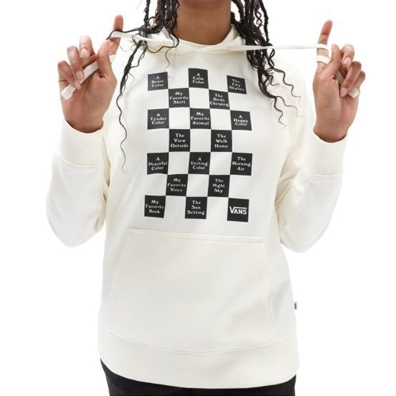 BAJU SNEAKERS VANS Wmns CHECKERBOARD DAY 21 BF HOODIE