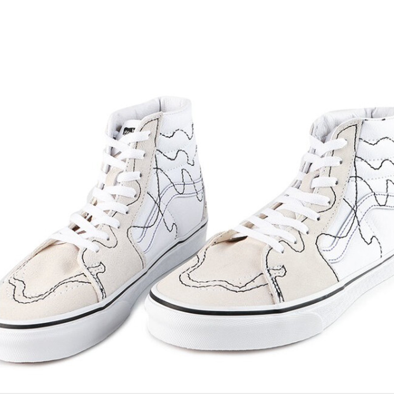 SEPATU SNEAKERS VANS Sk8-Hi Stitch Warp
