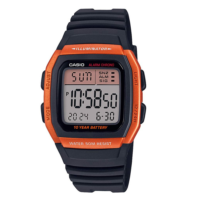 JAM TANGAN  CASIO Digital Dial Black Resin Strap
