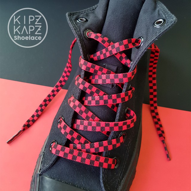 AKSESORIS SNEAKERS KIPZKAPZ Flat Checkered 8mm