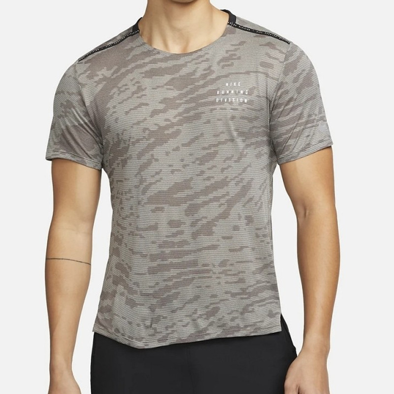 Baju Lari Nike Dri-fit Run Division Rise 365 Tee Gray