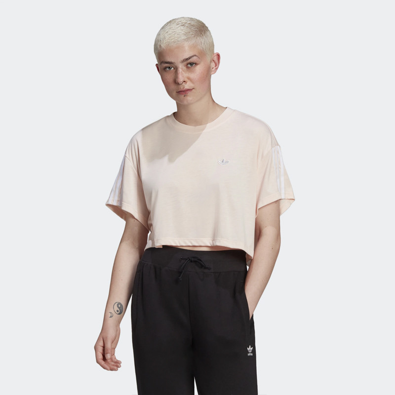 BAJU TRAINING ADIDAS Wmns 3-Stripes Cropped Tee