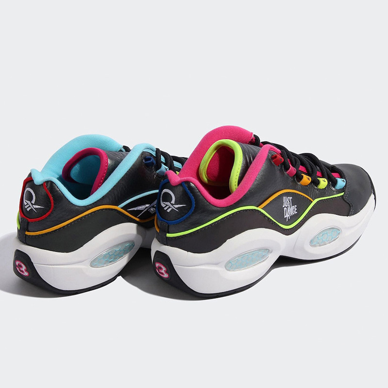 Sepatu Basket Reebok Question Low X Just Dance Dark Silver