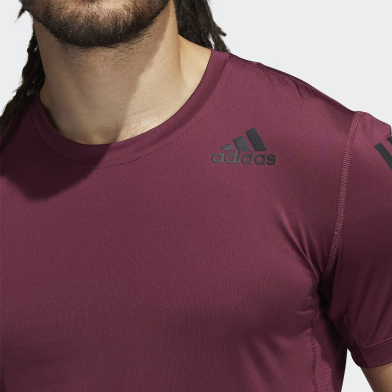 BAJU TRAINING ADIDAS TECHFIT 3-STRIPES FITTED TEE