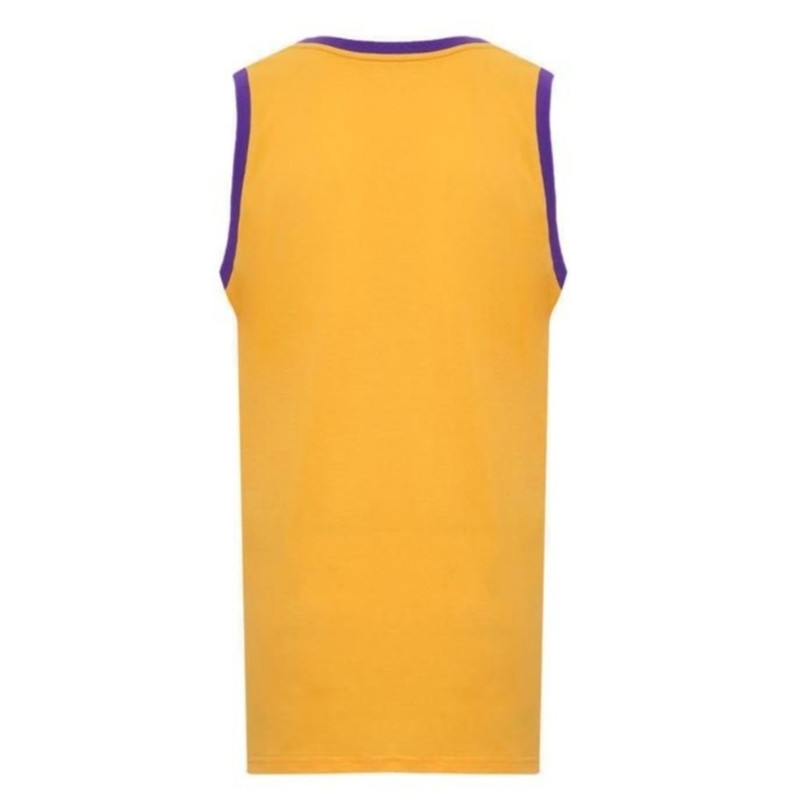 BAJU BASKET NBA Muscle Top Print Contrast Trim LA Lakers Jersey