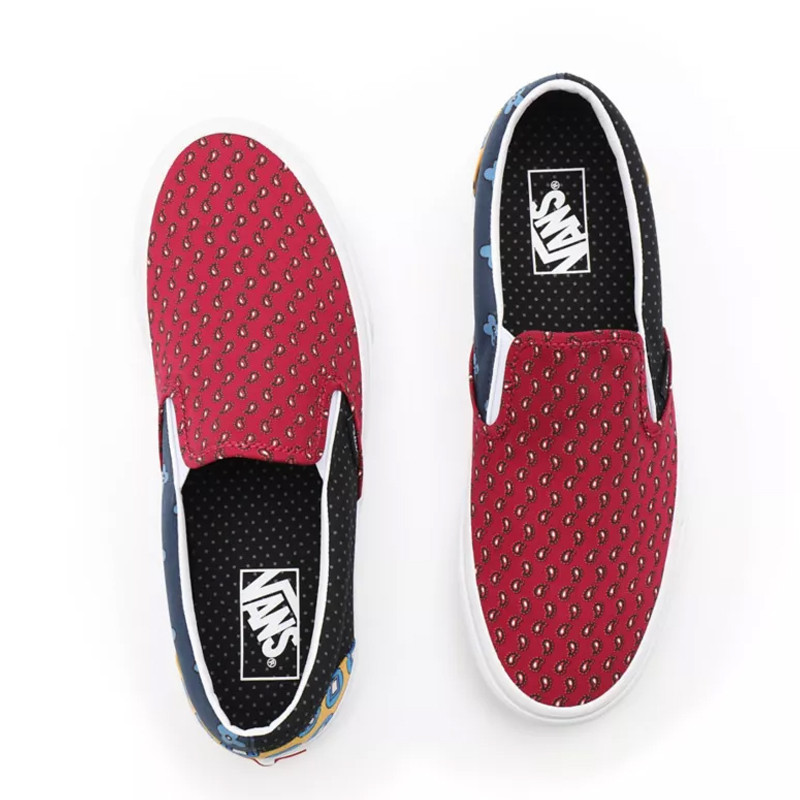 SEPATU SNEAKERS VANS Tie Print Mix Classic Slip-on
