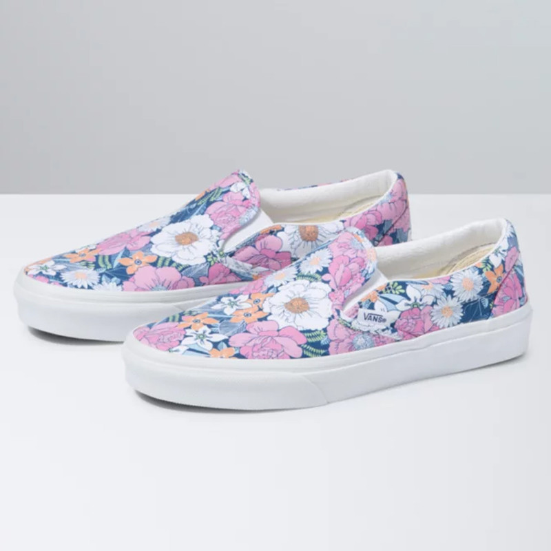 SEPATU SNEAKERS VANS RETRO FLORAL CLASSIC SLIP-ON