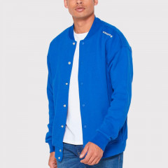 twisted varsity knit bomber