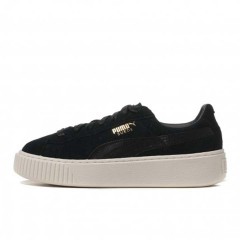 suede platform mono satin puma black-whi