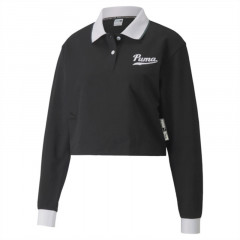 wmns team cropped polo top