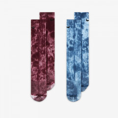 2pk everyday plus cushioned tie-dye crew socks