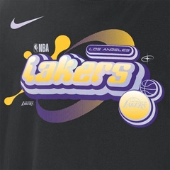 Los Angeles Lakers Courtside black NBA T-shirt - Image 3