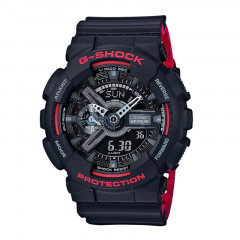 g-shock water resistance 200m digital analog dial black resin band