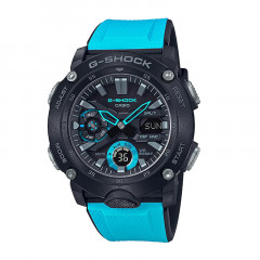 g-shock digital analog dial carbon core guard dual color resin strap