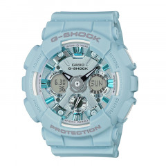 g-shock s series digital analog dial blue resin strap