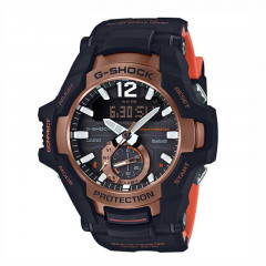 g-shock gravitymaster digital analog dial dual color resin strap