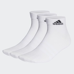 Thin and Light Ankle Socks 3 Pairs WHITE-BLACK