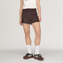 Wmns ADI365 SFTM Running Shorts Aurora Coffee